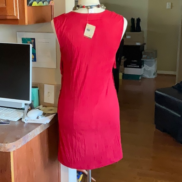 Ellison (King Ranch) Faux Suede Maroon Dress Size M, NWT - Picture 4 of 10